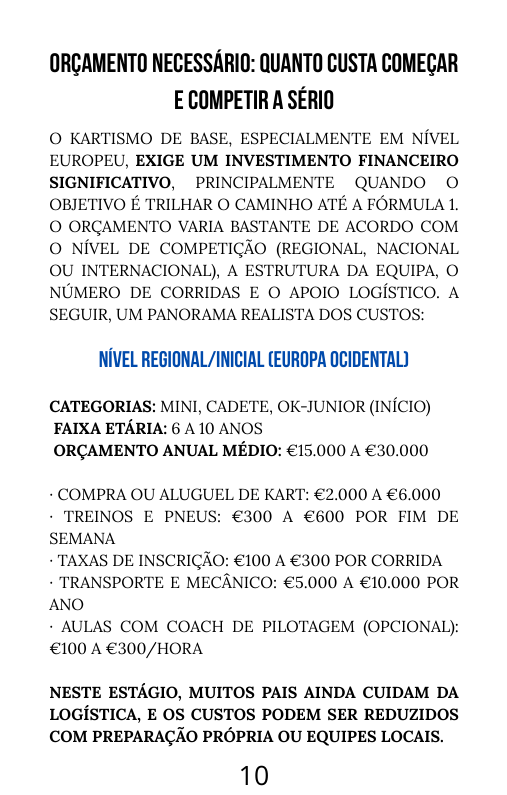 THE DREAM OF BECOMING AN F1 DRIVER