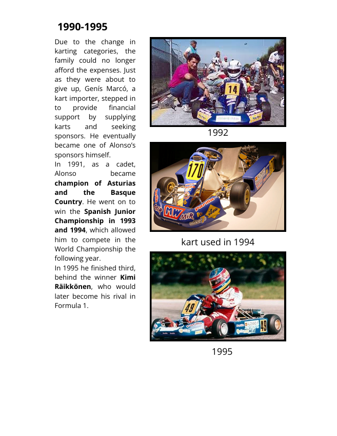 Fernando Alonso's career "The Prince of Asturias"