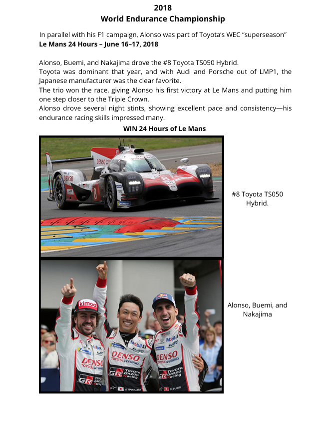 Fernando Alonso's career "The Prince of Asturias"