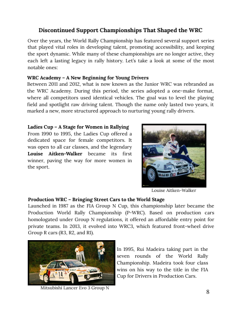 WORLD RALLY CHAMPIONSHIP - ALL DRIVERS' AND CONSTRUCTORS' CHAMPIONS