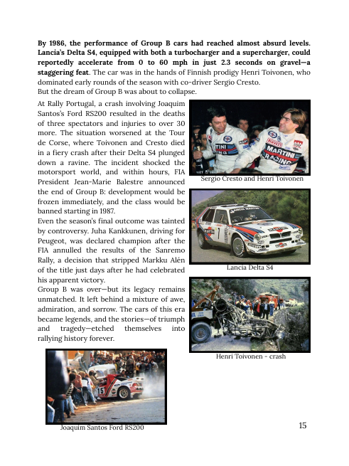 WORLD RALLY CHAMPIONSHIP - ALL DRIVERS' AND CONSTRUCTORS' CHAMPIONS