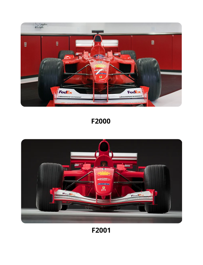 Scuderia Ferrari F1 2000 to 2005