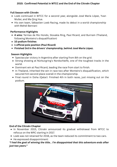 Sébastien Loeb - “Le Patron”